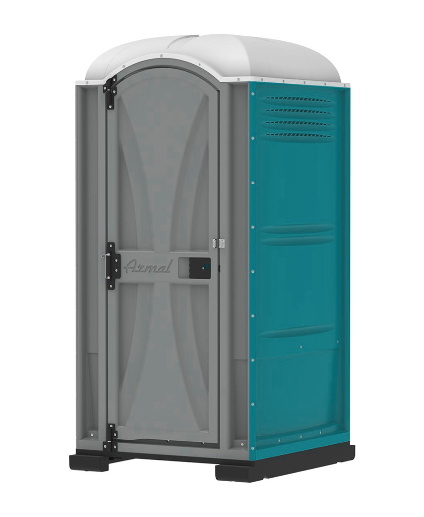 Baño portátil ARMAL cerrado color Teal