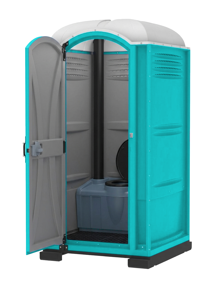 Baño portátil ARMAL abierto color Teal